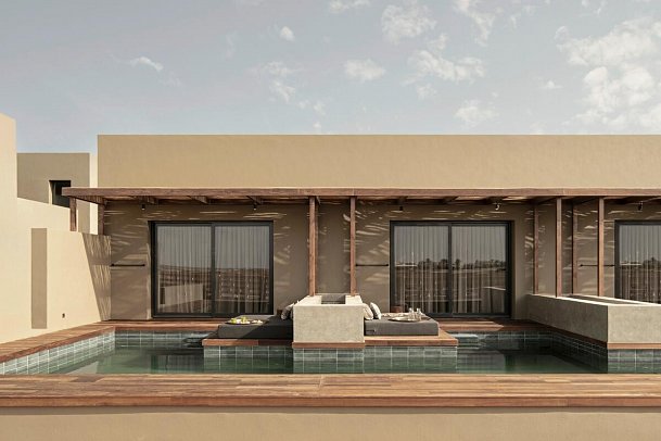 Casa Cook El Gouna - Beispiel Terrasse Juniorsuite Swim-Up (Zimmercodierung J1Q)