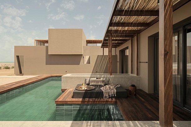 Casa Cook El Gouna - Beispiel Terrasse Juniorsuite Swim-Up (Zimmercodierung J1Q)