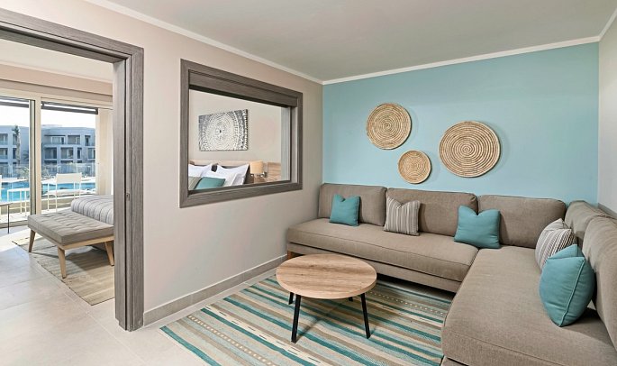 Steigenberger Resort Ras Soma - Wohnbeispiel Familienzimmer Deluxe Poolblick (Zimmercodierungen F2P & FDP)