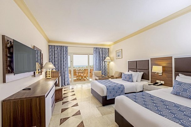 Continental Hotel Hurghada - Wohnbeispiel Doppelzimmer Deluxe Meerblick (Zimmercodierungen DDM & DC2)