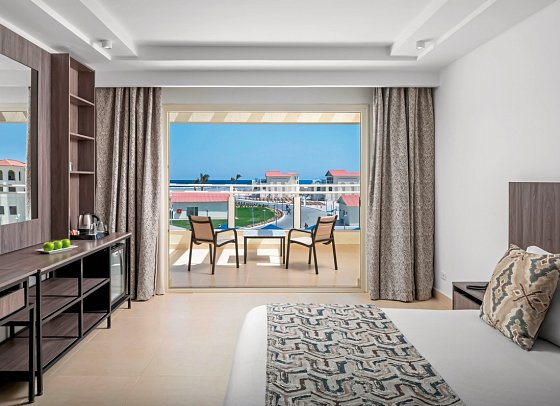 Albatros Makadi Resort - Doppelzimmer Deluxe seitl. Meerblick (Zimmercodierungen DDN & DCN)