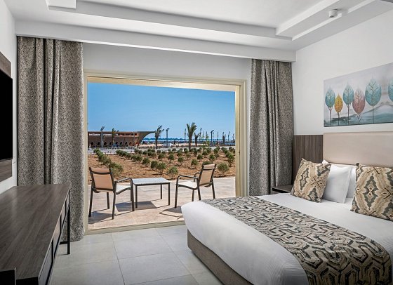 Albatros Makadi Resort - Wohnbeispiel Familienzimmer Deluxe Gartenblick (Zimmercodierung FDG)