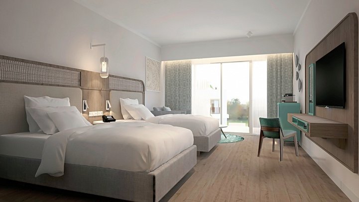 Double Tree by Hilton Mangroovy El Gouna Resort - Modellbild Wohnbeispiel Doppelzimmer (Zimmercodierungen DG3, DC1, DSP, DCP, DS6, DC2 & DS3)