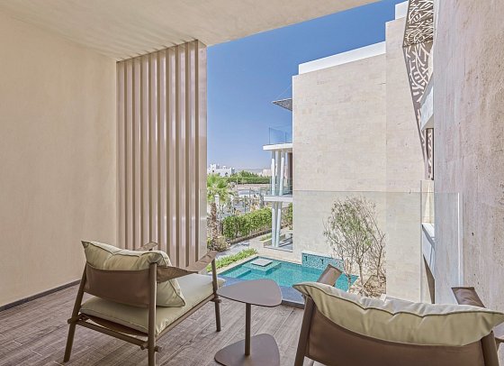 Double Tree by Hilton Mangroovy El Gouna Resort - Wohnbeispiel Doppelzimmer Superior Plunge Poolblick (Zimmercodierungen DS6, DC2, DGP & DFP)