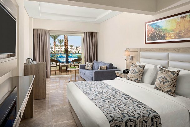 Pickalbatros Dana Beach Resort - Wohnbeispiel Doppelzimmer Standard Poolblick (Zimmercodierungen DGP & DCP)