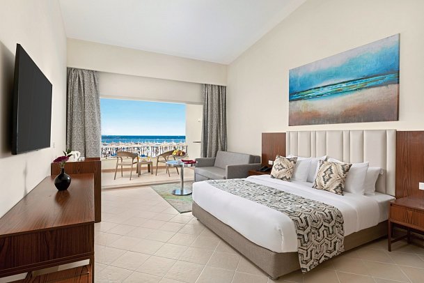 Pickalbatros Dana Beach Resort - Wohnbeispiel Doppelzimmer Superior Meerblick (Zimmercodierungen DSM & DCM)