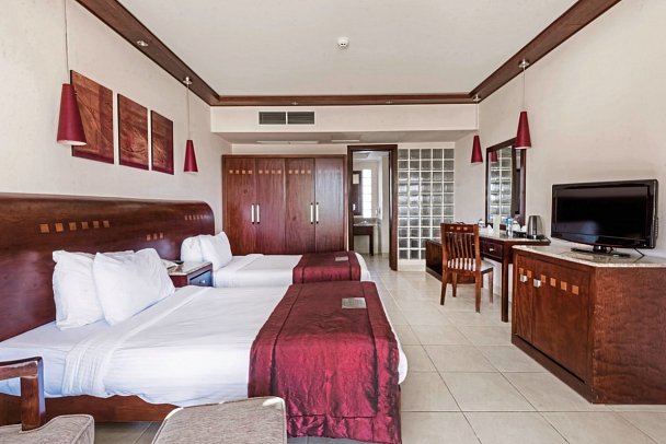 Shams Prestige Abu Soma - Wohnbeispiel Doppelzimmer Standard seitlicher Meerblick (Zimmercodierungen D4N & DGN)