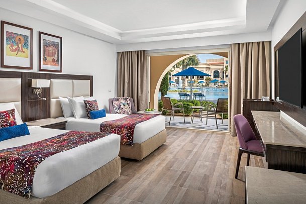 Pickalbatros White Beach Resort - Hurghada - Wohnbeispiel Doppelzimmer Deluxe Poolblick (Zimmercodierungen DDP, DCP, DFP & EFP)
