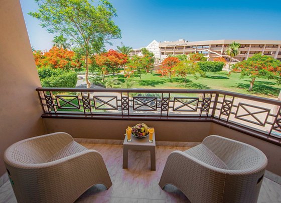 Pharaoh Azur Resort - Beispiel Balkon Doppelzimmer Standard (Zimmercodierungen DG1, DC1 & DP1)