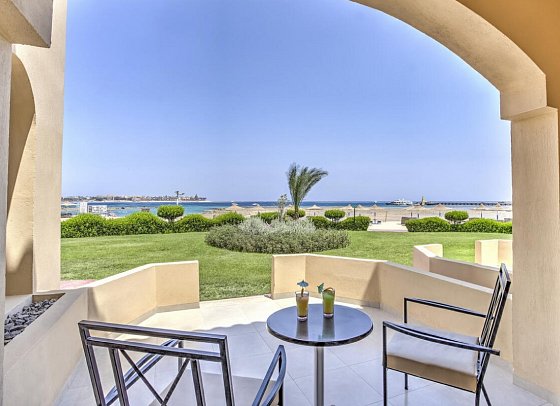 Cleopatra Luxury Resort Makadi Bay - Wohnbeispiel Doppelzimmer Premium Meeresfront (Zimmercodierung DMO)