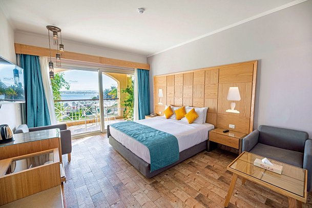 Prima Life Makadi Resort - Wohnbeispiel Doppelzimmer Standard Meerblick (Zimmercodierungen DGM, D7M & DCM)