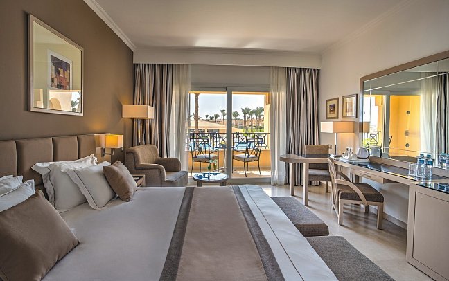 Cleopatra Luxury Beach Resort Makadi Bay - Wohnbeispiel Doppelzimmer Premium Deluxe (Zimmercodierungen DSO, DB1 & UDM)
