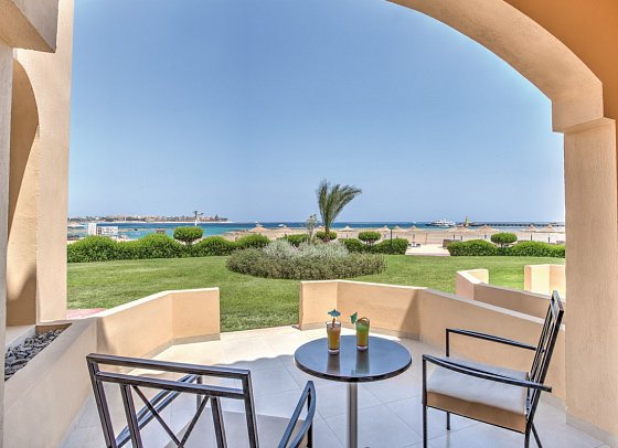 Cleopatra Luxury Beach Resort Makadi Bay - Wohnbeispiel Doppelzimmer Premium Meerblick (Zimmercodierungen UDM & DMM)