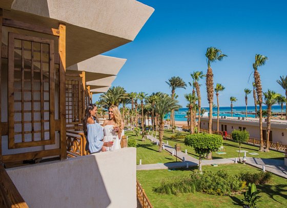 Meraki Resort - Beispiel Balkon Doppelzimmer Gartenblick Merakilous (Zimmercodierung DSG)