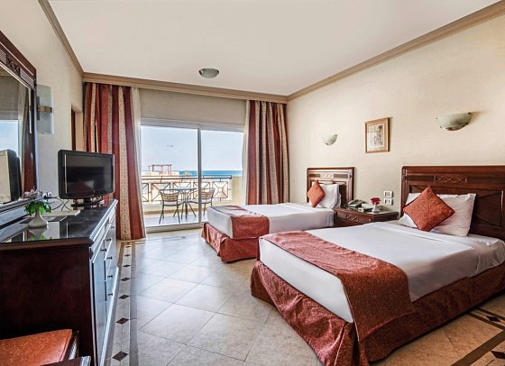 Imperial Shams Abu Soma - Wohnbeispiel Doppelzimmer seitl. Meerblick (Zimmercodierungen DB1, DP1, DC1, DPN, DCN & DGN)