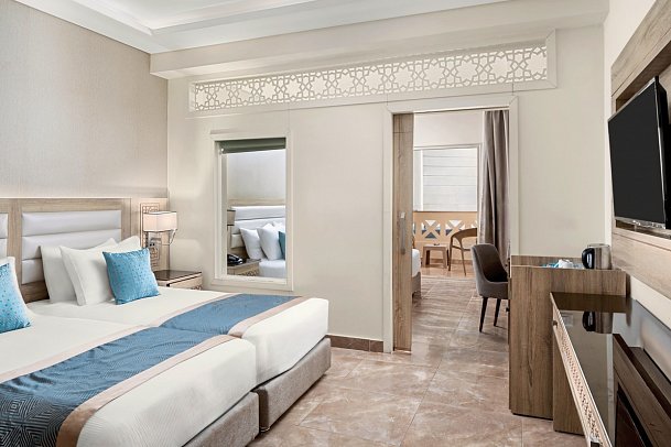 Pickalbatros Aqua Blu Resort Hurghada - Wohnbeispiel Familienzimmer Gartenblick (Zimmercodierung F1G)