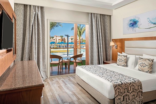 Pickalbatros Aqua Park Resort - Wohnbeispiel Familienzimmer Poolblick (Zimmercodierung F1P)