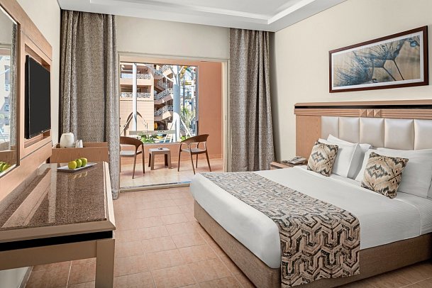 Pickalbatros Aqua Park Resort - Wohnbeispiel Doppelzimmer Poolblick (Zimmercodierungen D1P & DCP)