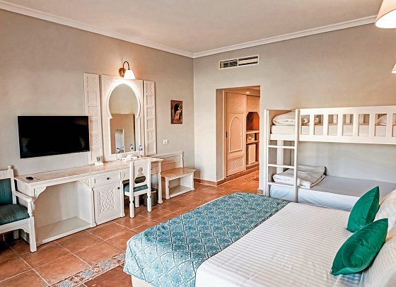 Sentido Mamlouk Palace Resort - Wohnbeispiel Familienzimmer (Zimmercodierungen FB1 & UI1)