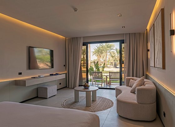 Calimera Blend Paradise - Wohnbeispiel Premium Deluxe Juniorsuite Gartenblick (Zimmercodierung JMG)