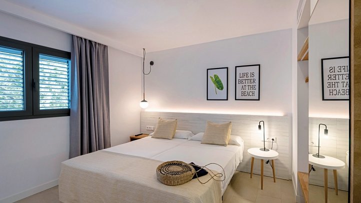 Es Pujols Appartements - Wohnbeispiel Appartement 1 Schlafzimmer (Zimmercodierung AB1)