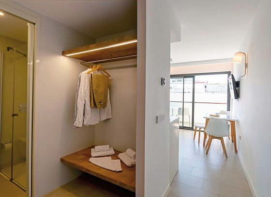 Es Pujols Appartements - Wohnbeispiel Appartement 1 Schlafzimmer (Zimmercodierung AB1)