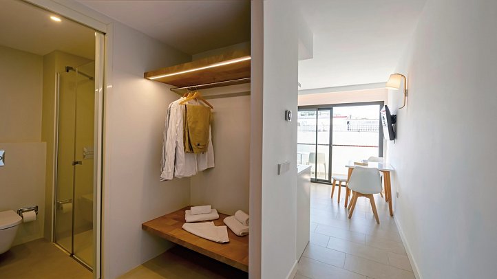 Es Pujols Appartements - Wohnbeispiel Appartement 1 Schlafzimmer (Zimmercodierung AB1)