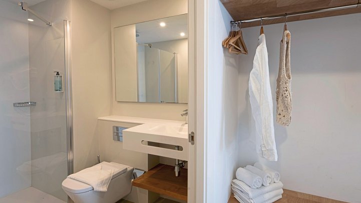 Es Pujols Appartements - Beispiel Bad (Zimmercodierung AB1)