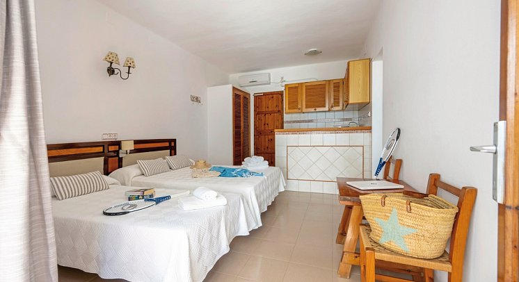 Es Pins Bungalows - Wohnbeispiel Studio (Zimmercodierung SB1)