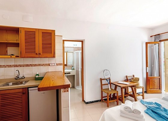 Es Pins Bungalows - Wohnbeispiel Studio (Zimmercodierung SB1)