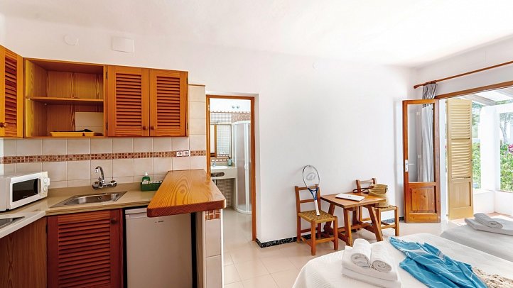 Es Pins Bungalows - Wohnbeispiel Studio (Zimmercodierung SB1)