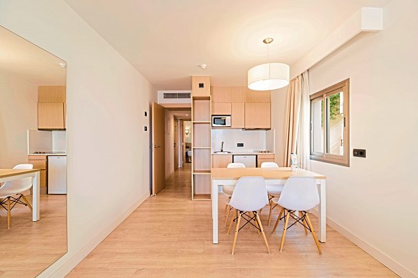 THB Los Molinos - Wohnbeispiel Appartement 1 Schlafzimmer (Zimmercodierung AB1)