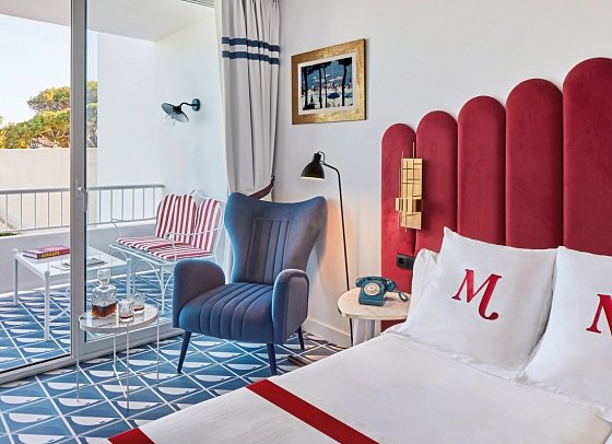 Mongibello Ibiza - Wohnbeispiel Doppelzimmer Deluxe Meerblick (Zimmercodierung DDM)