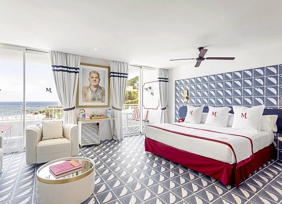 Mongibello Ibiza - Wohnbeispiel Suite Meerblick mit Balkon - Tribute to Ibiza (Zimmercodierung W1M)