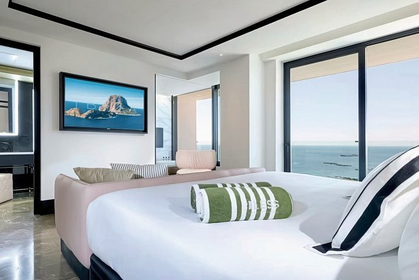 BLESS Ibiza - Wohnbeispiel Doppelzimmer Deluxe Meerblick (Zimmercodierung DDM)