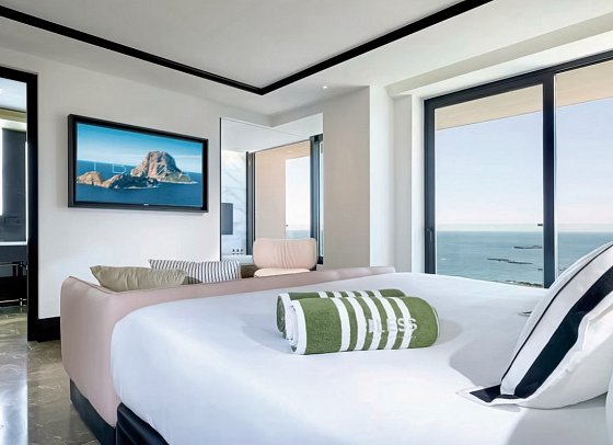 BLESS Ibiza Cala Nova - Wohnbeispiel Doppelzimmer Deluxe Meerblick (Zimmercodierung DDM)