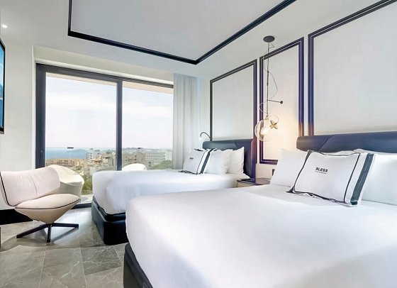 BLESS Ibiza Cala Nova - Wohnbeispiel Doppelzimmer Deluxe Meerblick (Zimmercodierung DDM)