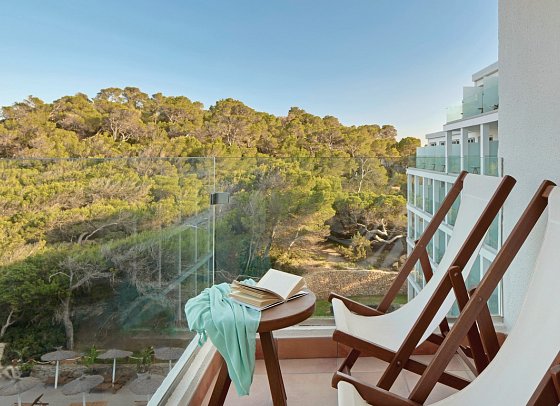 Meliá Ibiza - Wohnbeispiel Doppelzimmer Meliá Meerblick (Zimmercodierungen D5M & D6M)