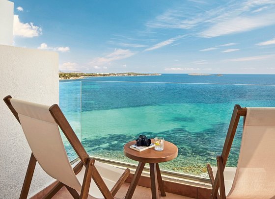 Meliá Ibiza - Beispiel Balkon Doppelzimmer Premium Meliá Meerblick (Zimmercodierungen D1M & D2M)