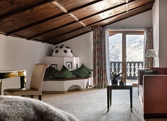 TOP Hotel Hochgurgl - Wohnbeispiel Juniorsuite Bergblick (Zimmercodierung JS2)