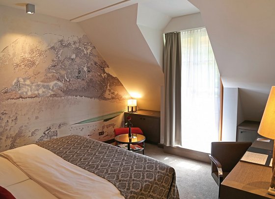 Schlosshotel Kitzbühel - Wohnbeispiel Doppelzimmer (Zimmercodierungen DS1 & DB6)