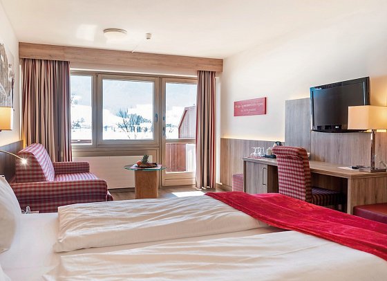 Ferienclub Bellevue am Walchsee - Wohnbeispiel Doppelzimmer Bergseite (Zimmercodierung DB1)