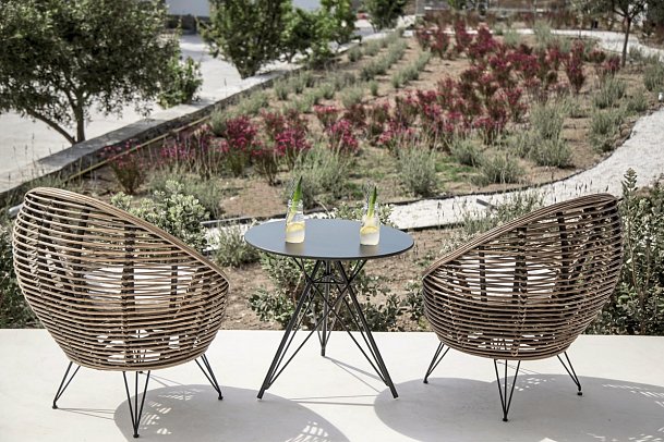 My Mykonos Hotel - Balkonbeispiel Doppelzimmer Superior Landblick (Zimmercodierung DSL)