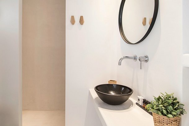 My Mykonos Hotel - Badbeispiel Doppelzimmer Superior Landblick (Zimmercodierung DSL)