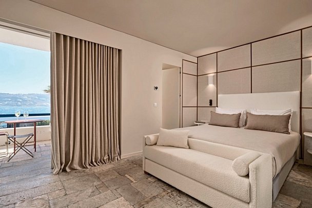 Mykonos Theoxenia - Wohnbeispiel Doppelzimmer Superior Meerblick (Zimmercodierung DSM)