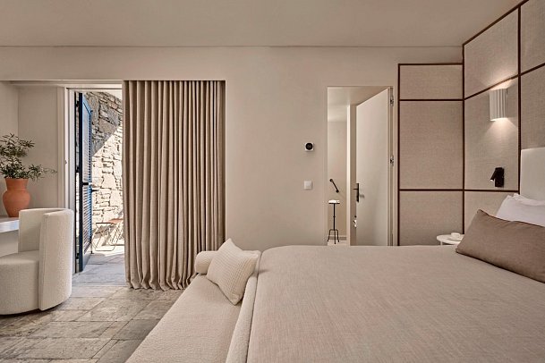 Mykonos Theoxenia - Wohnbeispiel Doppelzimmer Gartenblick (Zimmercodierung DBG)