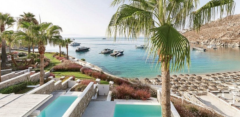 Mykonos Blu a Grecotel Resort to Live - Wohnbeispiel Suite Open Plan mit Privatpool (Zimmercodierung WBR)