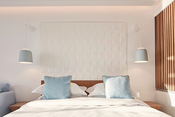 Myconian Korali - Wohnbeispiel Doppelzimmer Deluxe Inopos Landblick (Zimmercodierung DDL)