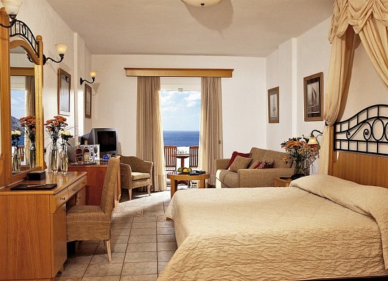 Royal Myconian Resort - Wohnbeispiel Doppelzimmer Premium Meerblick (Zimmercodierung DMM)