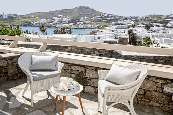 Deliades - Wohnbeispiel Doppelzimmer seitl. Meerblick (Zimmercodierung DBN)